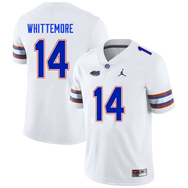Men #14 Trent Whittemore Florida Gators College Football Jerseys Sale-White
